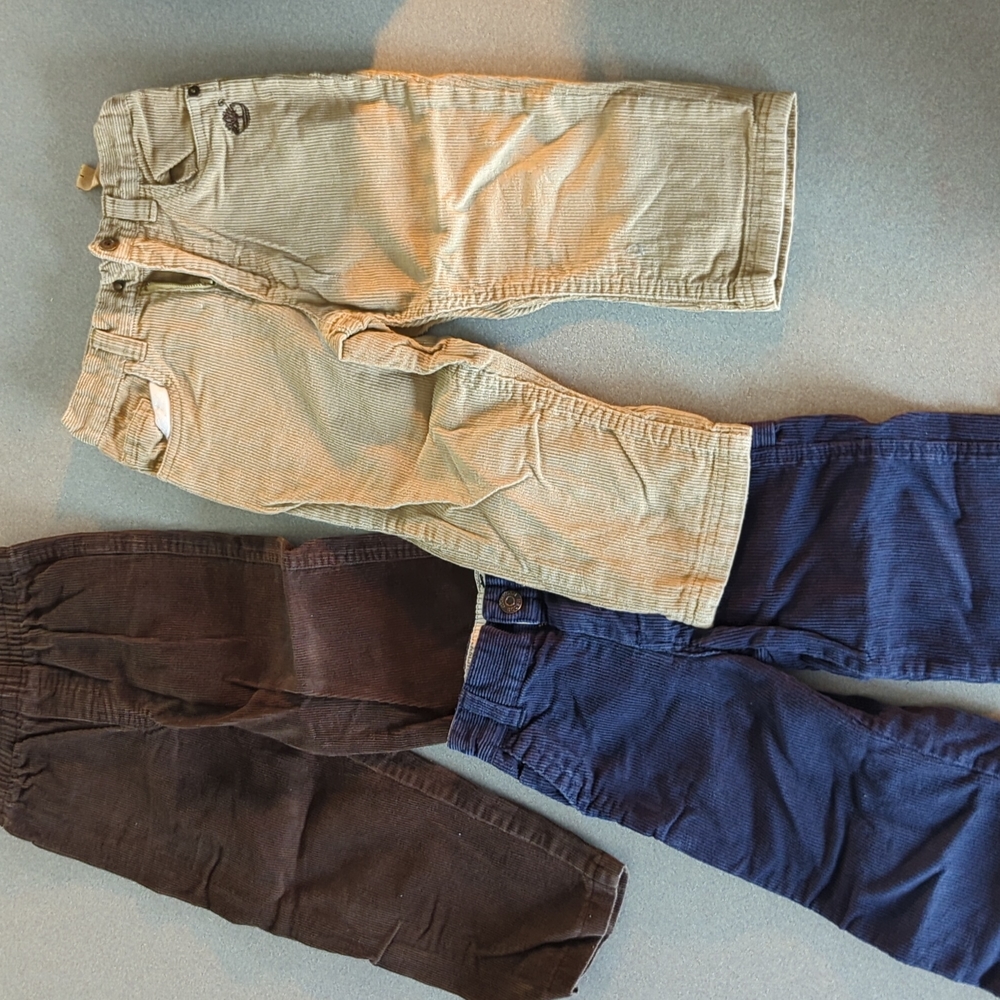 Lot of boys 3t corduroy pants